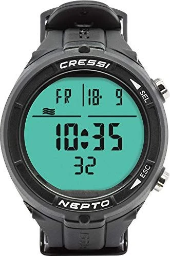 Cressi Nepto Freitauch Tauchcomputer schwarz