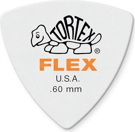 Dunlop Tortex Flex Triangle Pick, .60mm, 6-Pack