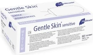 Meditrade Latex Gentle Skin sensitive Einweghandschuhe M, 100 Stück