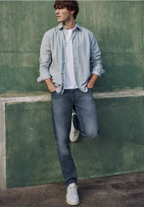 Street One Surfer Jeans indigo blue random wash (Herren)