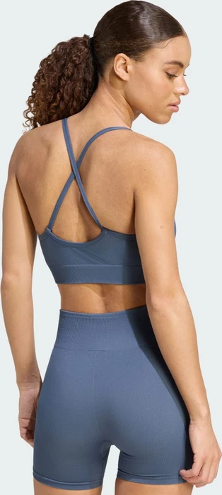 adidas Workout Essentials Knit Light Support Sport-BH preloved ink (Damen)