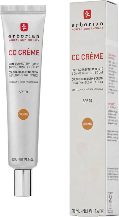 Erborian CC Crème Healthy-Glow Effect caramel LSF30, 40ml