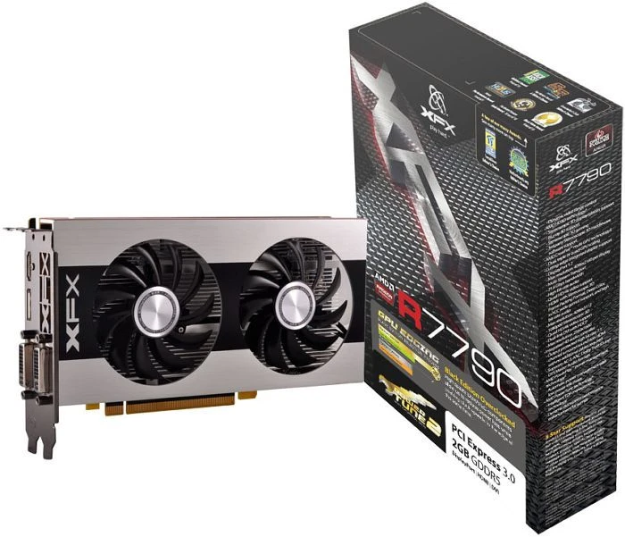 XFX Radeon HD 7790 Black Edition, 1GB GDDR5, 2x DVI, HDMI, DP