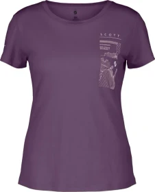 Scott Defined Merino Graphic Trikot kurzarm vivid purple (Damen)
