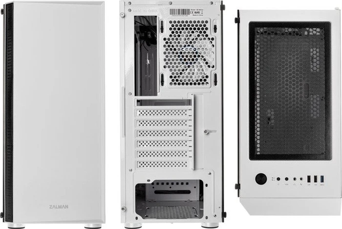 Zalman R2, weiß, Glasfenster