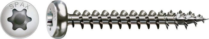 Spax Edelstahl rostfrei A2 4CUT T-STAR plus T20 Universalschraube, 4x30mm, 200 Stück