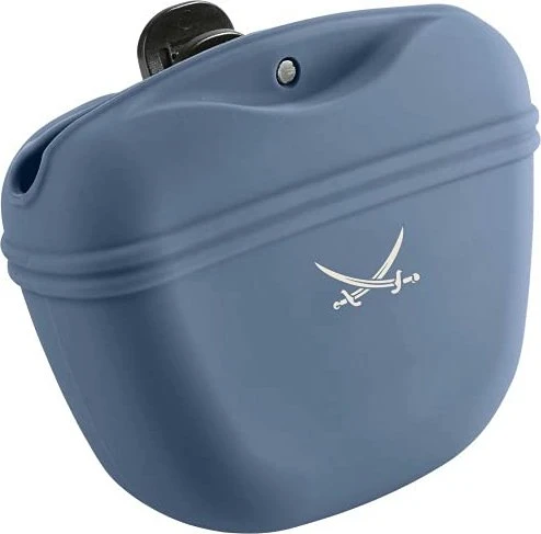 Hunter Silikon Snackbeutel Sansibar Morsum blau/beige, M
