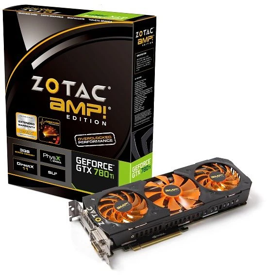 Zotac GeForce GTX 780 Ti AMP!, 3GB GDDR5, 2x DVI, HDMI, DP
