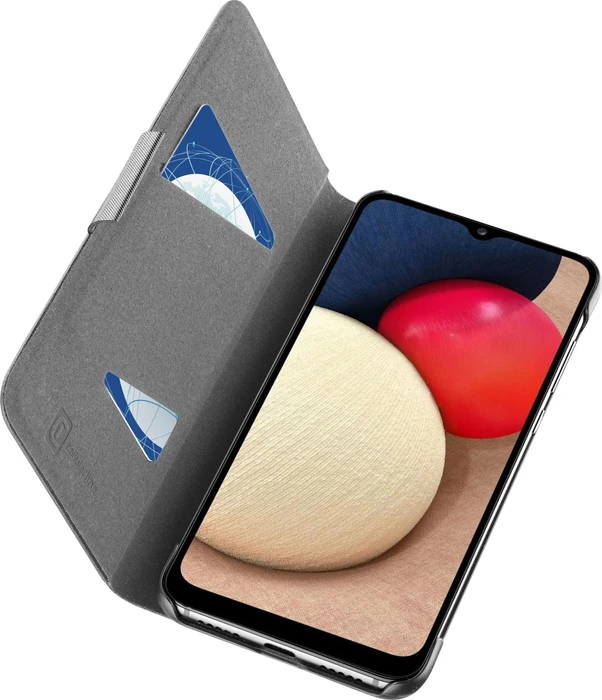 Cellularline Book für Samsung Galaxy A02s schwarz