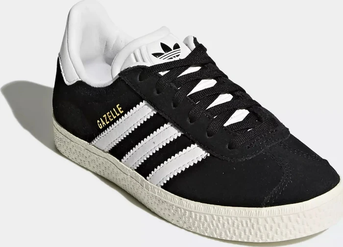 adidas Gazelle core black/footwear white/gold metallic (Junior)