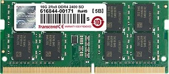 Transcend SO-DIMM 8GB, DDR4-2400, CL17, 1RX8