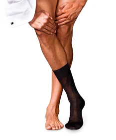 Falke No. 9 Pure Fil d'Écosse Socken schwarz (Herren)