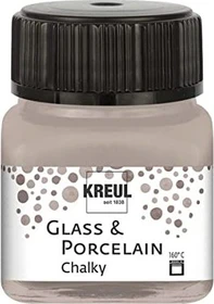 Kreul Glass & Porcelain Chalky Malfarbe, noble nougat, 20ml