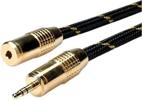 Roline / Secomp Gold 3.5mm Klinke Verlängerungskabel 5m
