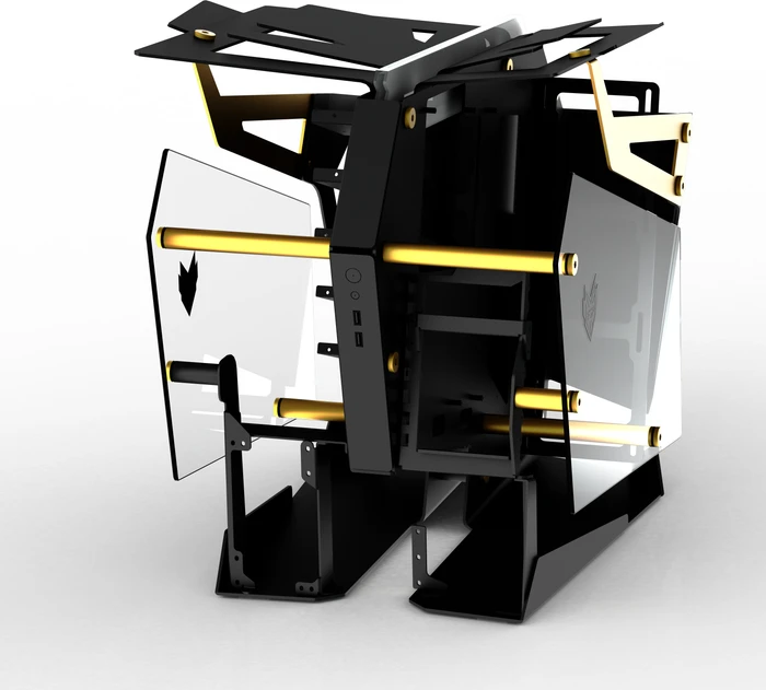 FSP T-WINGS CMT710, gold, Glasfenster