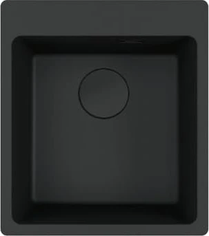 Franke Maris MRG 610-39 A Einbau Becken mittig mit Handbedienung black matt