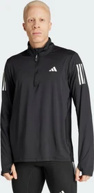 adidas Own The Run Half-Zip Laufshirt langarm schwarz (Herren)