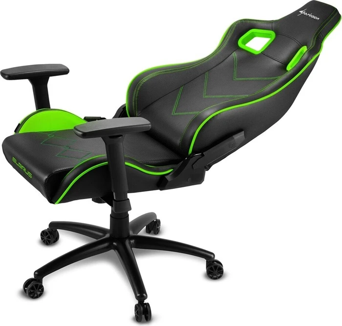 Sharkoon Elbrus 2 Gamingstuhl, schwarz/grün
