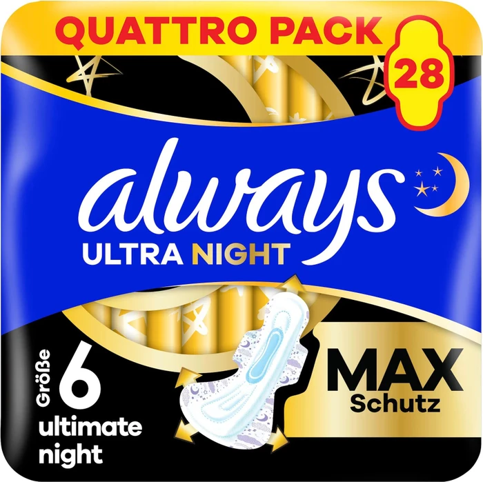Always Ultra Secure Night Größe 6, 28 Stück