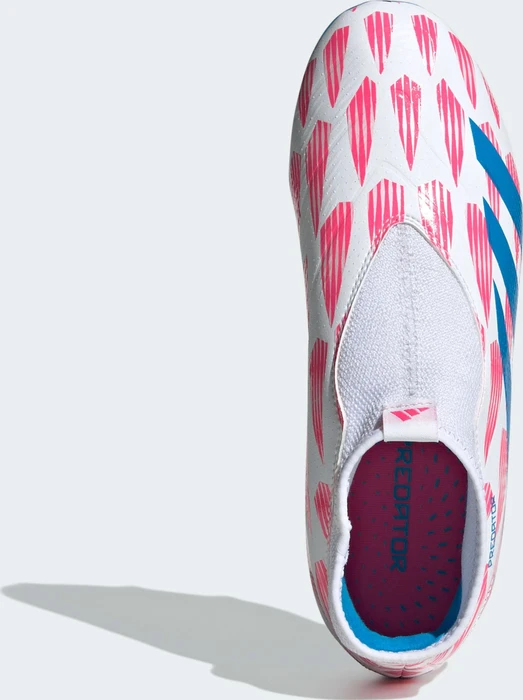 adidas Predator League Laceless FG cloud white/solar blue/solar pink (Junior)