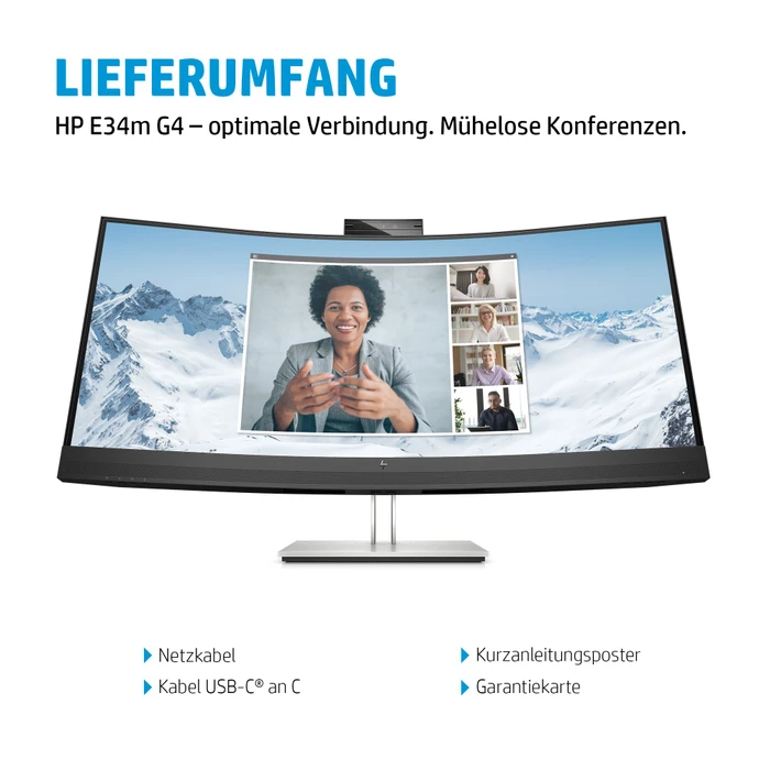 HP E34m G4, 5 Jahre Garantie, 34"