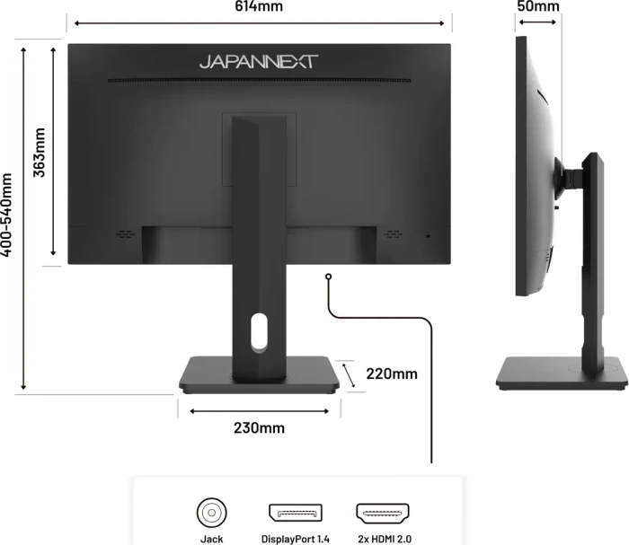 JapanNext JN-27IPS4FLWQHDR-HSP, 27"
