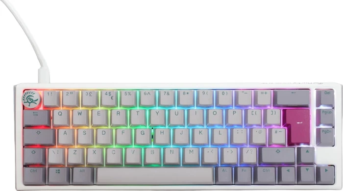 Ducky One 3 SF, Mist Grey, PBT, LEDs RGB, MX RGB BROWN, USB, UK