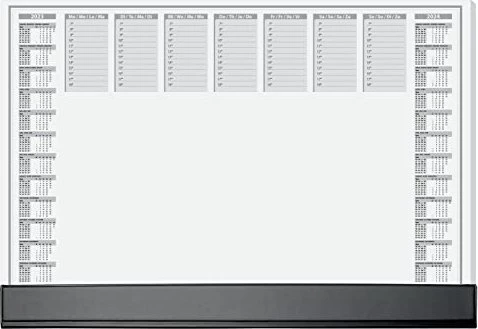 Sigel H6365 Office Schreibunterlage mit Kalender 2026/2027, 595x410mm