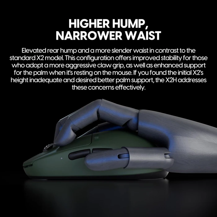 Pulsar Gaming Gears X2H eS Wireless Founder's Edition grün/schwarz, USB