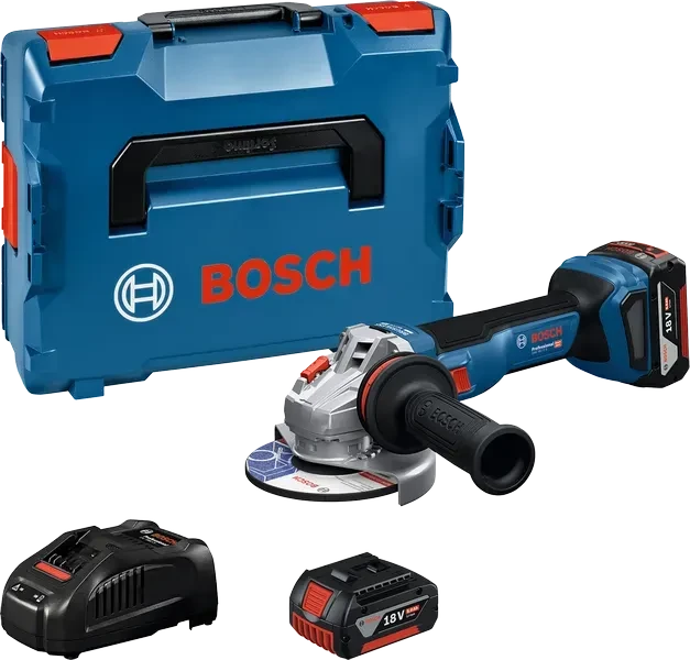 Bosch Professional GWS 18V-11 S Akku-Winkelschleifer inkl. L-Boxx + 2 Akkus 5.0Ah