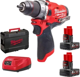 Milwaukee M12 FPD-602X Fuel Akku-Schlagbohrschrauber inkl. Koffer + 2 Akkus 6.0Ah
