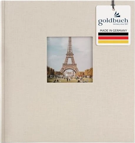 Goldbuch Buch Fotoalbum Bella Vista 30x31 weiße Seiten hellgrau