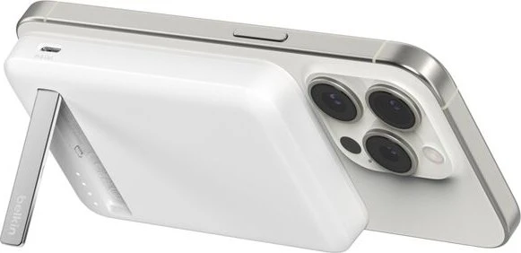 Belkin BoostCharge Pro Magnetic Power Bank with Qi2 (15W) 5K weiß