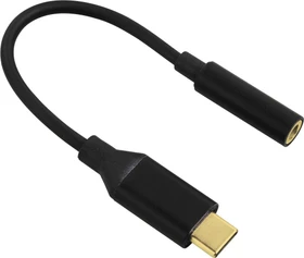 Hama USB-C/3.5mm-Klinke Adapter schwarz