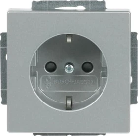 Busch-Jaeger Future Linear SCHUKO Steckdosen-Einsatz, alusilber