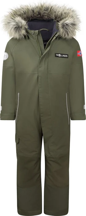 Trollkids Kirkenes Skianzug dusky olive (Junior)