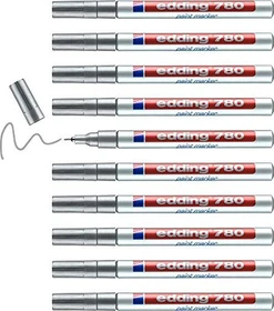 edding 780 Lackmarker silber, 10er-Pack