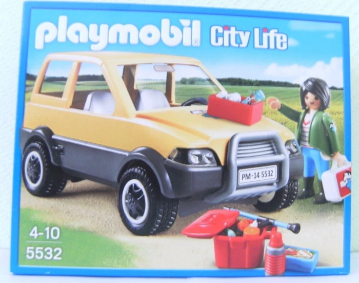 playmobil City Life Tierärztin mit PKW gelb
