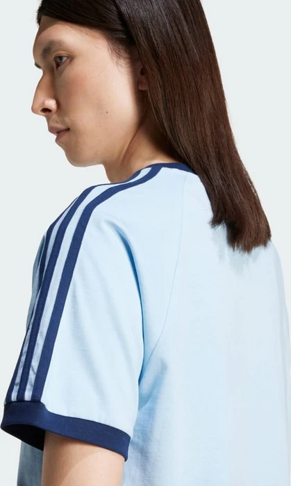 adidas Adicolor Classics 3-Streifen T-Shirt kurzarm clear sky (Herren)