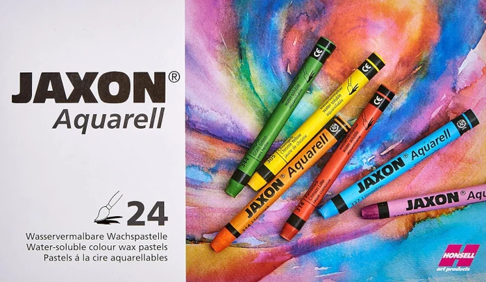 Jaxon Aquarell Wachspastellkreide, 24 Farben