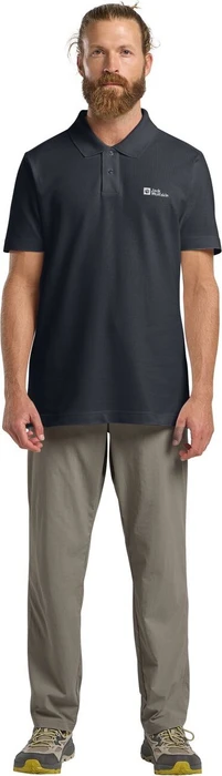 Jack Wolfskin Essential Poloshirt kurzarm dark navy (Herren)