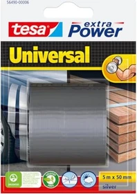 tesa extra Power Universal silber, Gewebeband, 50mm/5m, 1 Stück