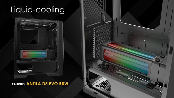 Raijintek Silenos MS, weiß, Glasfenster