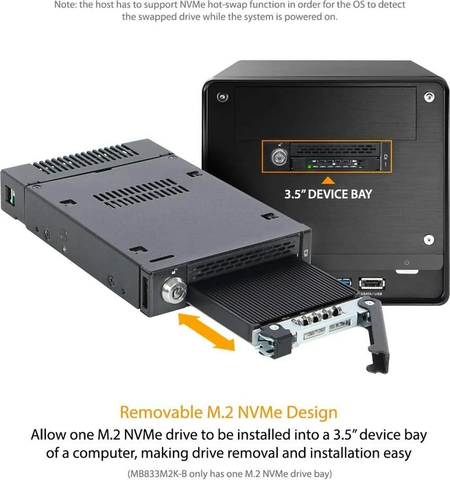 Icy Dock ToughArmor MB833M2K-B