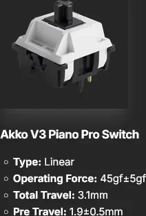 Akko MU02, Walnussholz - Mountain Seclusion, LEDs RGB, V3 Piano Pro, USB/Bluetooth, DE