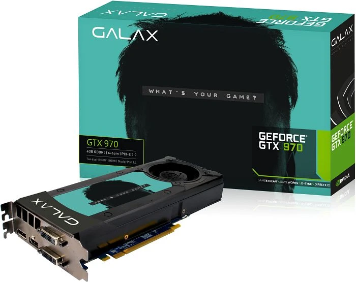 KFA2 GeForce GTX 970 [Blue PCB], 4GB GDDR5, 2x DVI, HDMI, DP