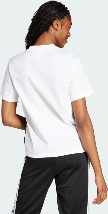 adidas Essentials 3-Streifen Cotton T-Shirt kurzarm weiß/schwarz (Damen)