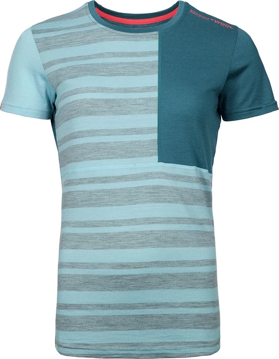 Ortovox 185 Rock'N'Wool Funktionsshirt kurzarm ice waterfall (Damen)