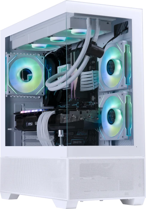 BitFenix CETO Basic White, 3A, Lüfter LED ARGB, Glasfenster