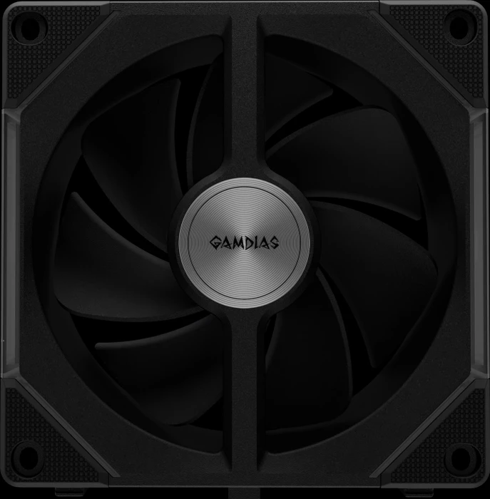 Gamdias Aeolus P2-1203U, schwarz, LED-Steuerung, 120mm, 3er-Pack